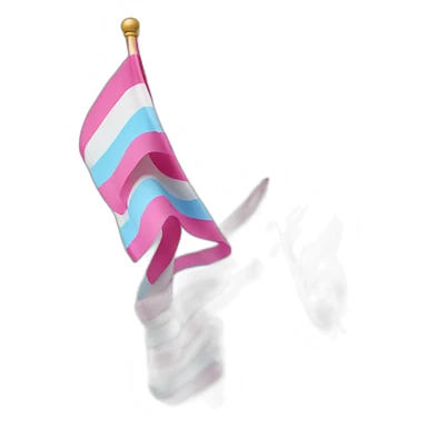 Trans flag sticker