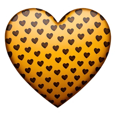 Corazón  con estanpado de leopardo sticker