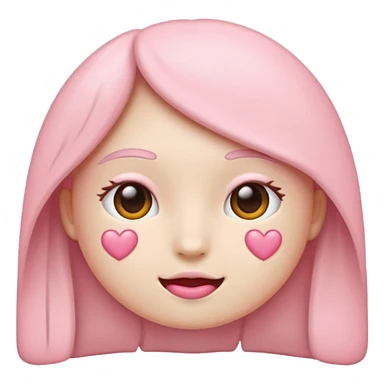 ❤️이모티콘에 흰색을 섞어서 파스텔톤으로 바꿈 모양은 똑같이 색만 다르게 sticker