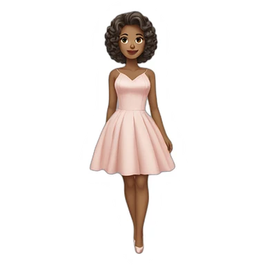 beautiful woman in a cocktail dress sticker