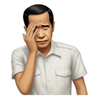 jokowi facepalm sticker