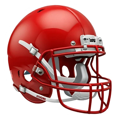 in a shade of red college football helmets sticker