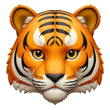 High resolution of a tigar sticker