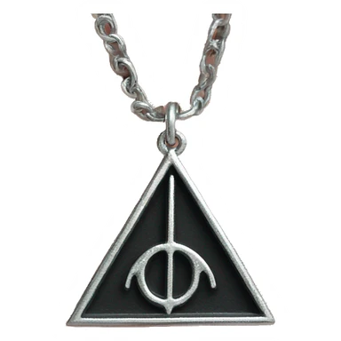 deathly hallows necklace sticker