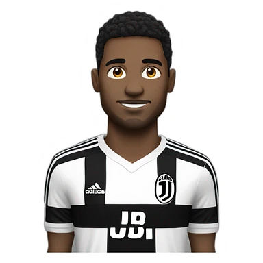 Juventus white player sticker