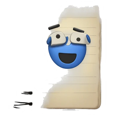 notebook and pen sticker