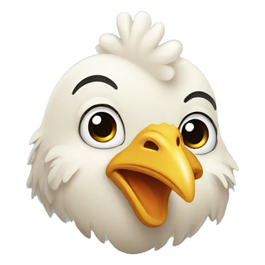 Chicken smiling sticker