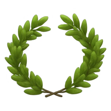laurel wreath sticker