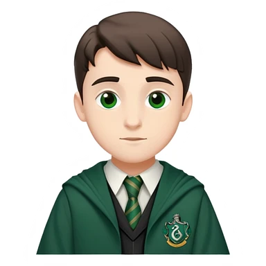 Miles Bletchley  in harry potter, wear hogwarts slytherin uniform sticker