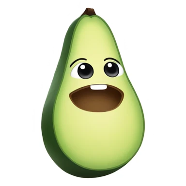 happy avocado does yoga sticker