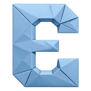 Origami de la lettre G sticker