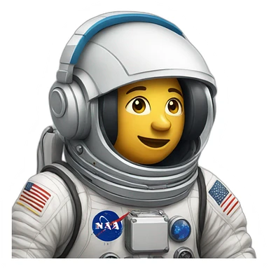 astronaut with headphones sticker
