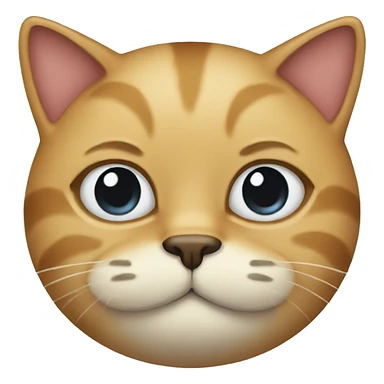 Cat with moustache  sticker