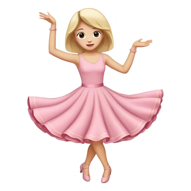 Light pink dance sticker