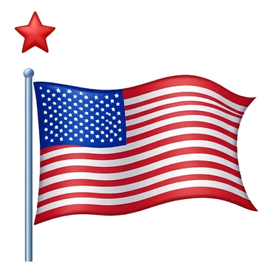 USA flag sticker