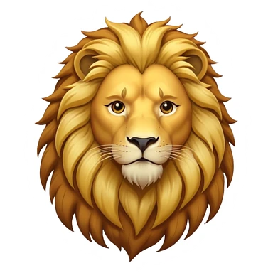 majestic lion with golden mane sticker