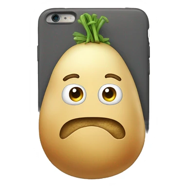 Potatoe using phone sticker
