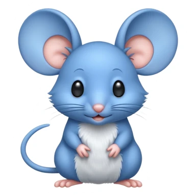 blue mouse sticker