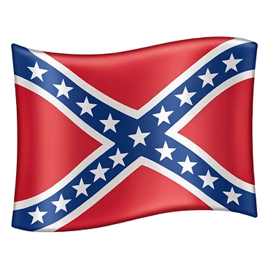 Confederate flag sticker