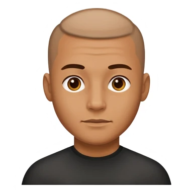 Gözlük yok sağ taraf saç kesimi sıfır sticker