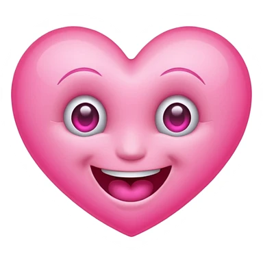 Laughing heart eyes sticker