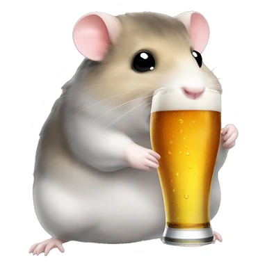 Hamster beer sticker