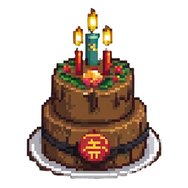 dangao Chinese birthday cake sticker