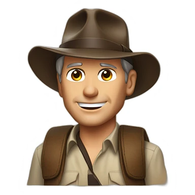 Harrison Ford as Indiana Jones sticker