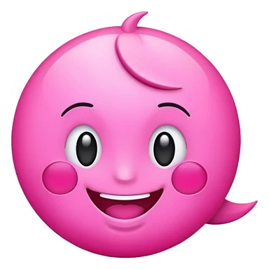 Pink summer emoji sticker
