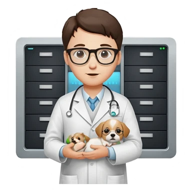 Data, puppy police, server sticker