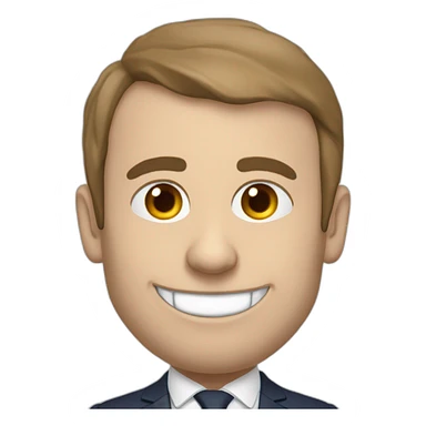 Macron avec une chèvre sticker