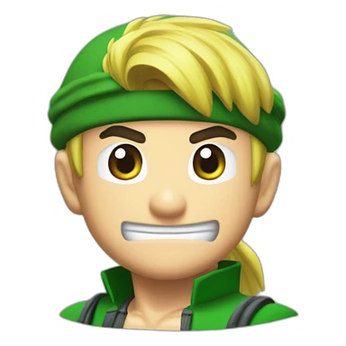 Super Mario roronoa zoro sticker