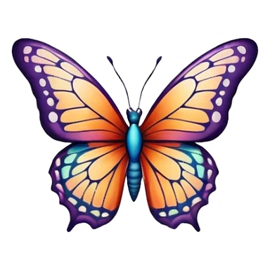 Butterfly tattoo on leg sticker