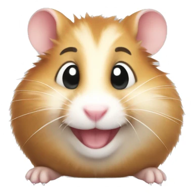 smiling hamster sticker