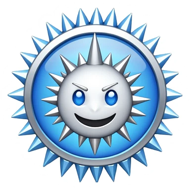 the discord verifed checkmark  which is a circle and has a spikey border sticker
