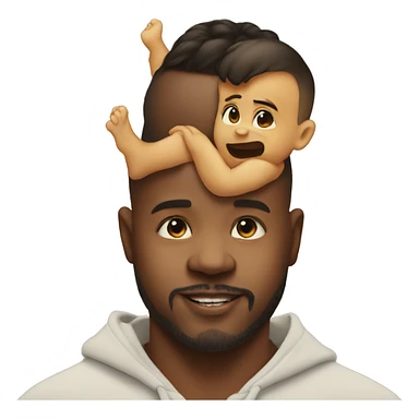 baby on daddy back sticker