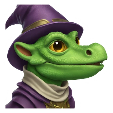Lizard wizard sticker