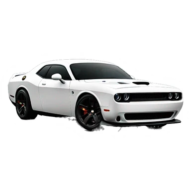 Black SRT Hellcat Challenger sticker