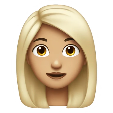 Girl with black hair side eye emoji sticker