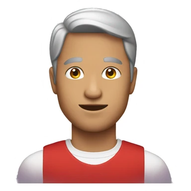 A man wearing a red dress sticker