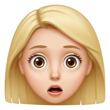 shocked clean girl sticker