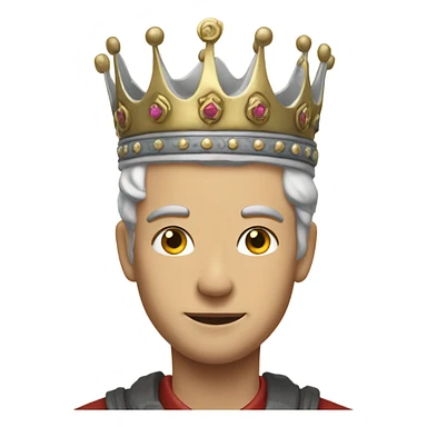 Gojo with a crown sticker