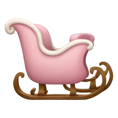 light pink sleigh sticker