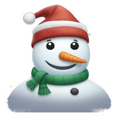 christmas snowman sticker
