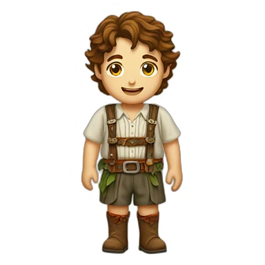 Frodo lederhosen sticker