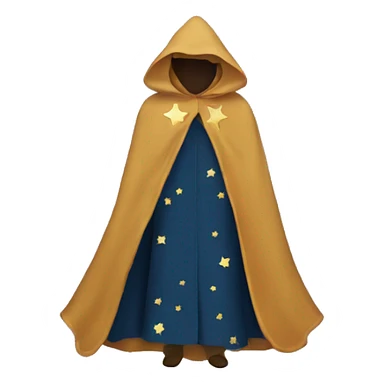 cloak with stars sticker