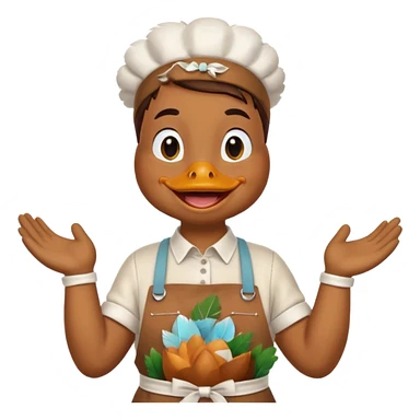 duck wearing apron







 sticker