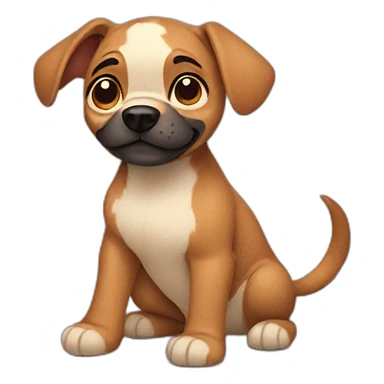 stitch as a dog  sticker