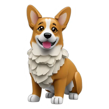 lego corgi sticker