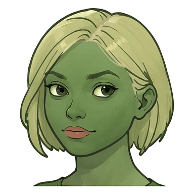 Blonde girl sticker